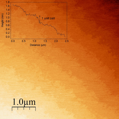 Surface morphology of ultraflat LFO-LNO bilayer on LAO